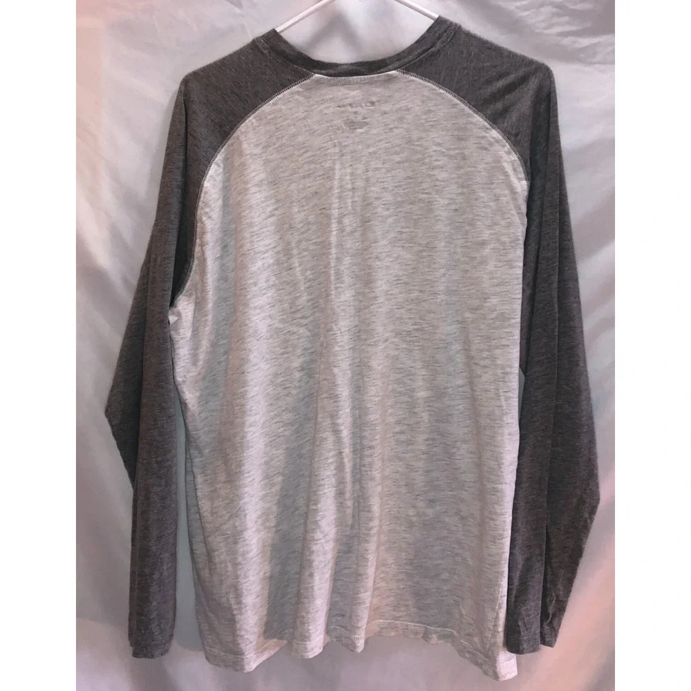 Champion Stanford Cardinal Mens Two Tone Gray Crew Neck‎ Long Sleeve T-Shirt XL - Picture 4 of 4